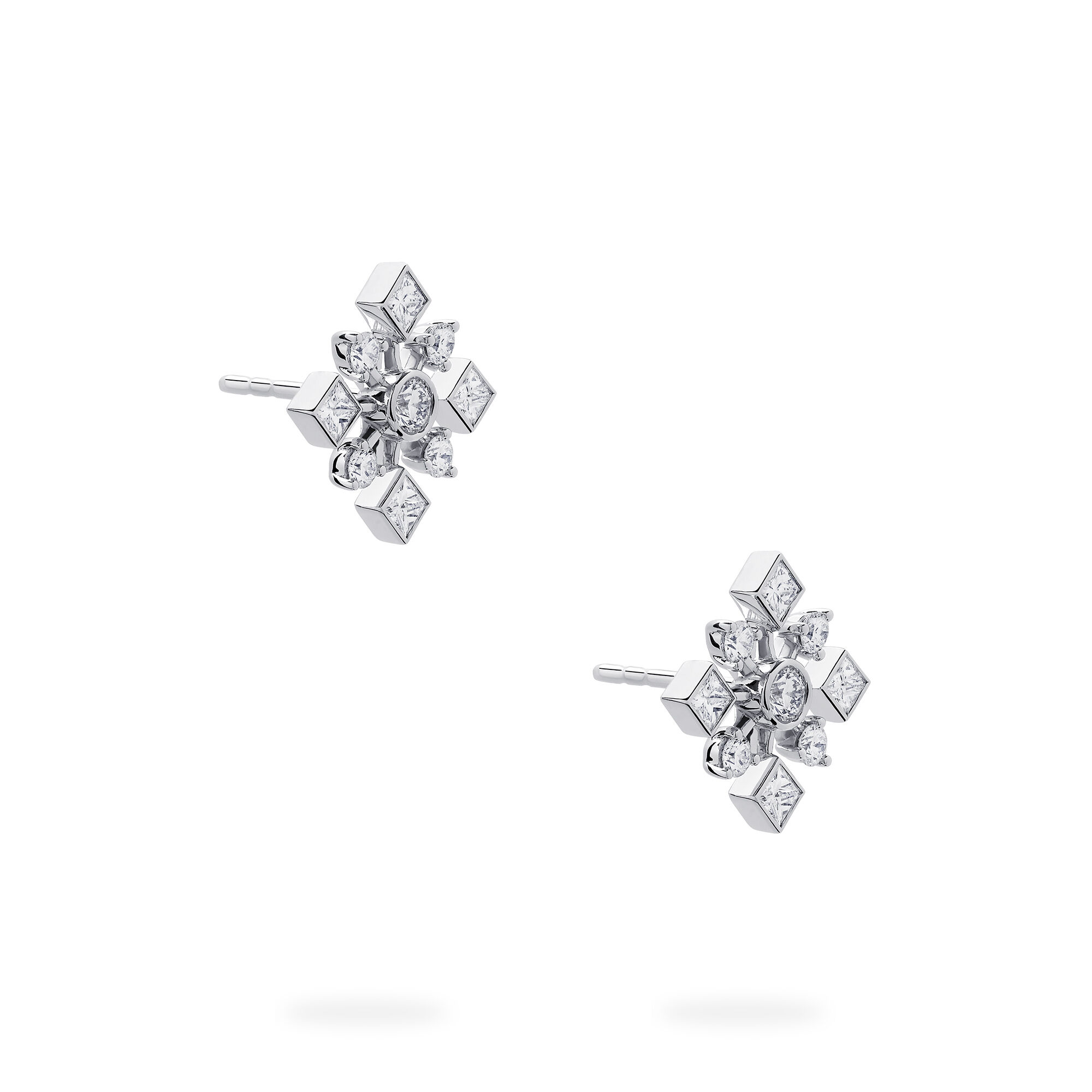 High quality diamond stud earrings clearance